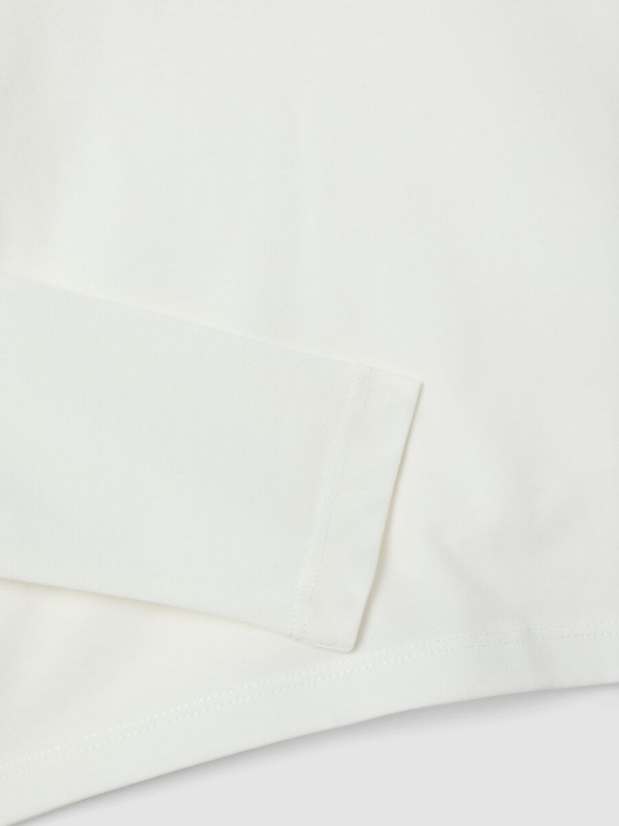 White organic cotton crew-neck T-shirt_3