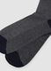 Navy blue long stretch cotton socks_2