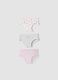 Tripack di slip rosa in cotone organico elasticizzato_0