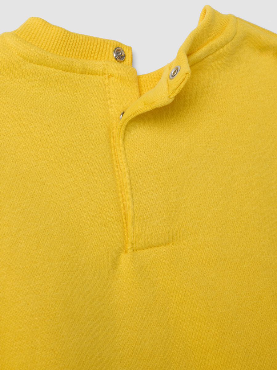 Completo jogging giallo in misto cotone con stampa Lakers over fit_3