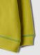 Felpa verde con girocollo e zip in pile regular fit_2