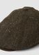 Brown wool-blend herringbone cap_1
