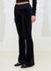 Black Velour Flared Trousers_2