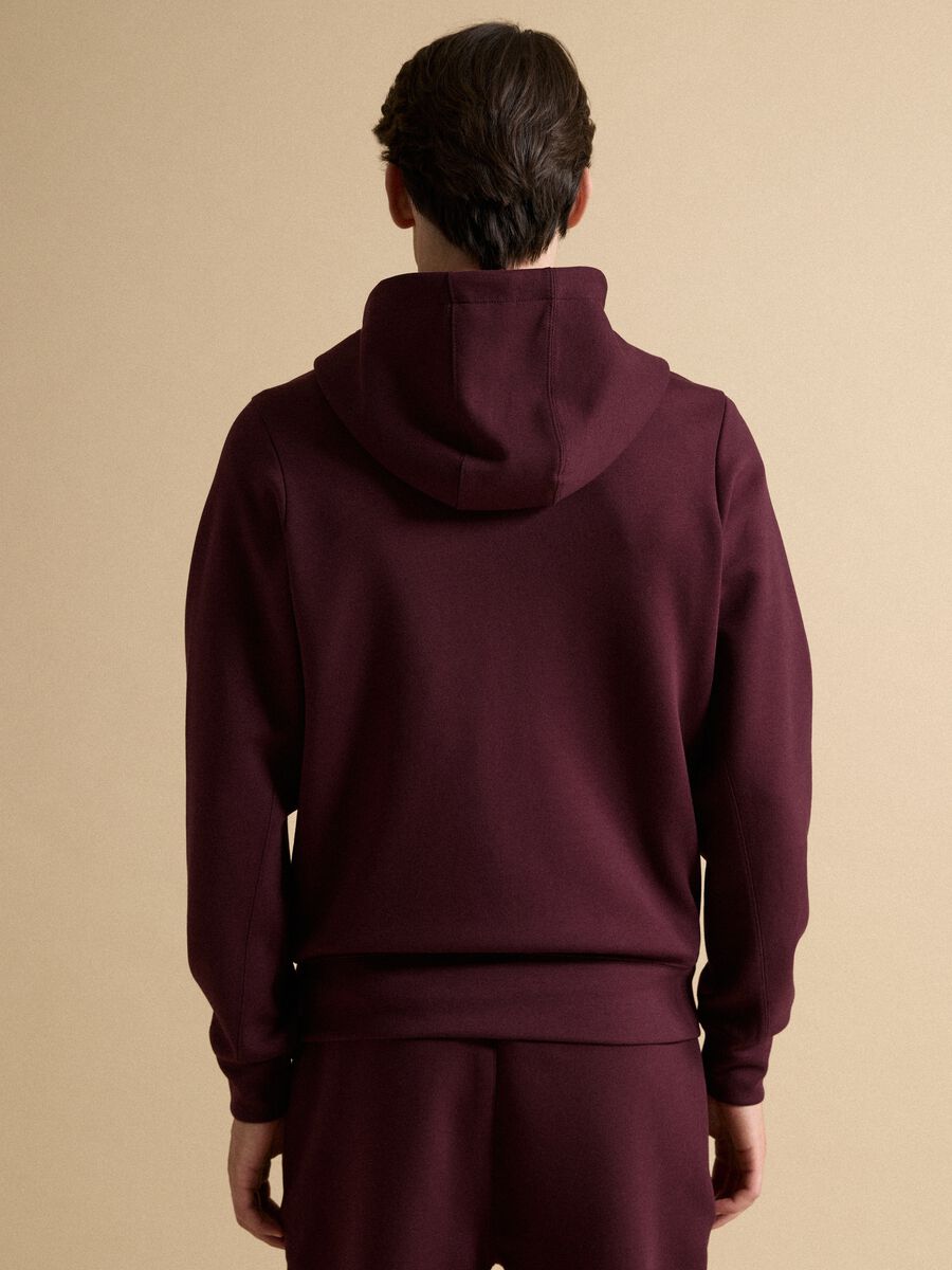 Breathable red full-zip in 2-Way Stretch fabric_3