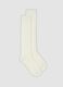 White ribbed stretch-fabric socks_0