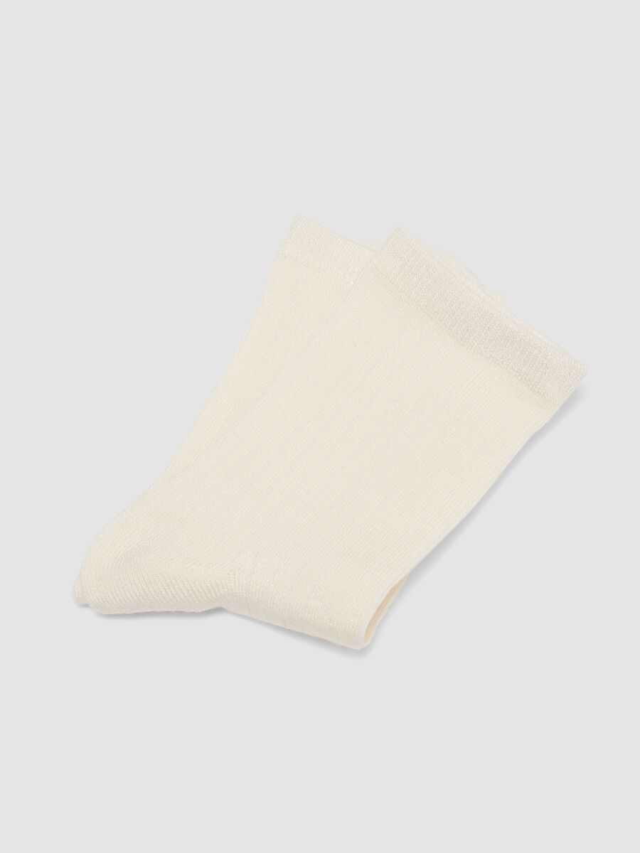 Two-pack of red and white stretch-fabric socks_2