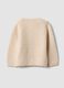 Beige knit crew-neck cardigan_1