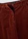 Orange pure cotton regular-fit ribbed trousers_1
