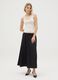 Women's white viscose blend top, regular fit_2