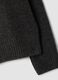 Maglia grigio antracite in lana elasticizzata con Collo rialzato_2