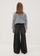 Girls&rsquo; black wide-leg jeans in pure cotton_2