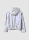 Girls&rsquo; grey hooded rain jacket with zip_5