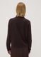 Brown long-sleeve top with raised neck, regular fit_3