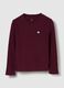 Purple Long Sleeve Cotton Shirt_0