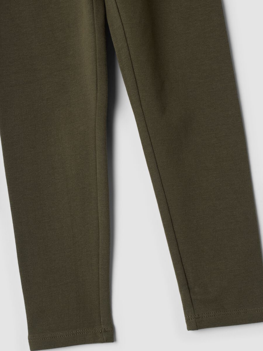 Purple organic stretch cotton leggings_3
