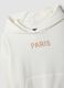 White 100% cotton oversized hoodie with &ldquo;Paris&rdquo; print_2