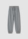 Grey organic cotton joggers, regular fit_0