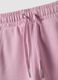 Pink organic cotton culotte trousers for girls_2