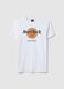 White pure cotton regular fit t-shirt with Hard Rock Cafe logo_4