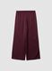 Red wide-leg trousers with regular waist_5