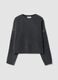 Grey stretch wool jumper with studded detailing_0