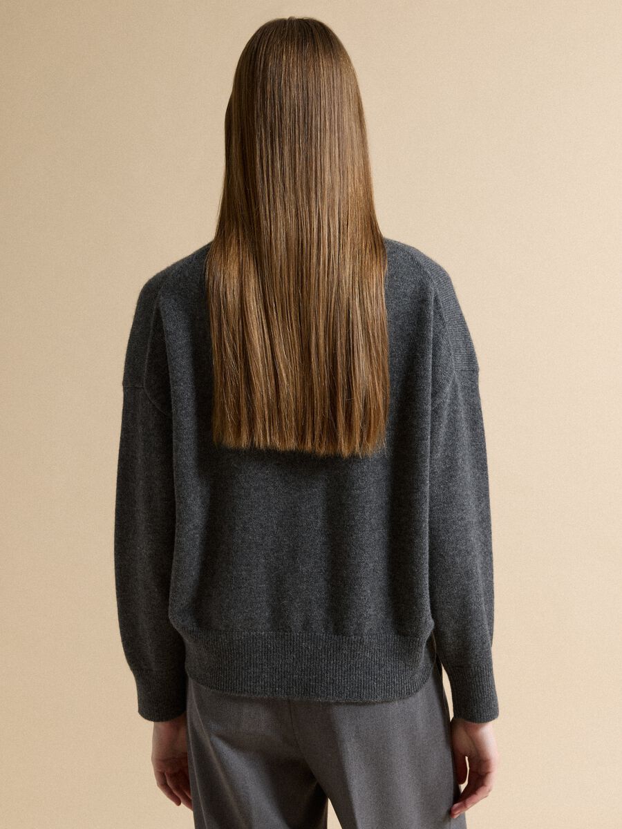 Grey pure cashmere oversized jumper_3