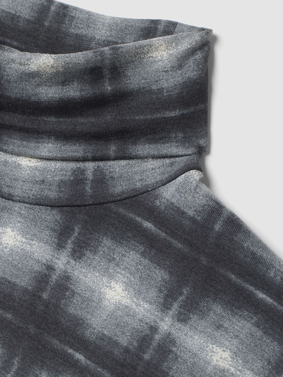 Grey stretch viscose crew-neck T-shirt_5