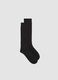 Long black stretch-fabric socks_0