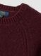 Red crew-neck cotton and wool-blend jumper_1