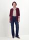 كارديغان أحمر بمزيج الفيسكوز مع أزرار بقصّة عادية_1
