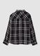 Camicia nera a quadri in misto viscosa_2