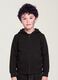 Felpa nera con cappuccio in puro cotone organico per bambino regular fit_2