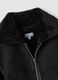 Black stretch-fabric jacket with zip_1