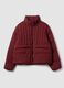 Red padded jacket with zip and high neck ALTAVIA STUDIO_4