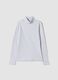 Grey marl organic cotton high-neck T-shirt_3