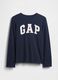 Blue long-sleeve pure cotton T-shirt with GAP logo_0