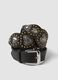 Black belt with buckle and heart appliqu&eacute;s_2