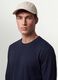 Men&rsquo;s Blue Long-Sleeve Crew-Neck T-shirt in 100% Organic Cotton_0