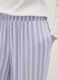 Regular fit multicolour striped trousers in pure viscose_3