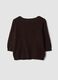 Brown V-neck jumper, regular fit_2