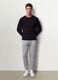 Black long-sleeve crew-neck T-shirt in 100% organic cotton_1