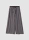 Brown striped pure viscose pyjama bottoms_0