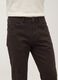 Brown slim-fit stretch cotton trousers_1