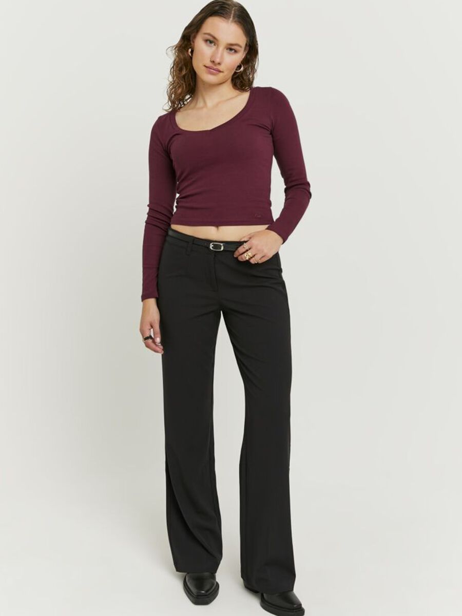 Regular Fit Black Trousers_0