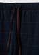 Blue pure organic cotton V-neck pyjamas_5