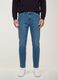 Light blue slim-fit cotton and viscose blend jeans_1