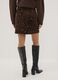 Short light-brown sequin skirt_2