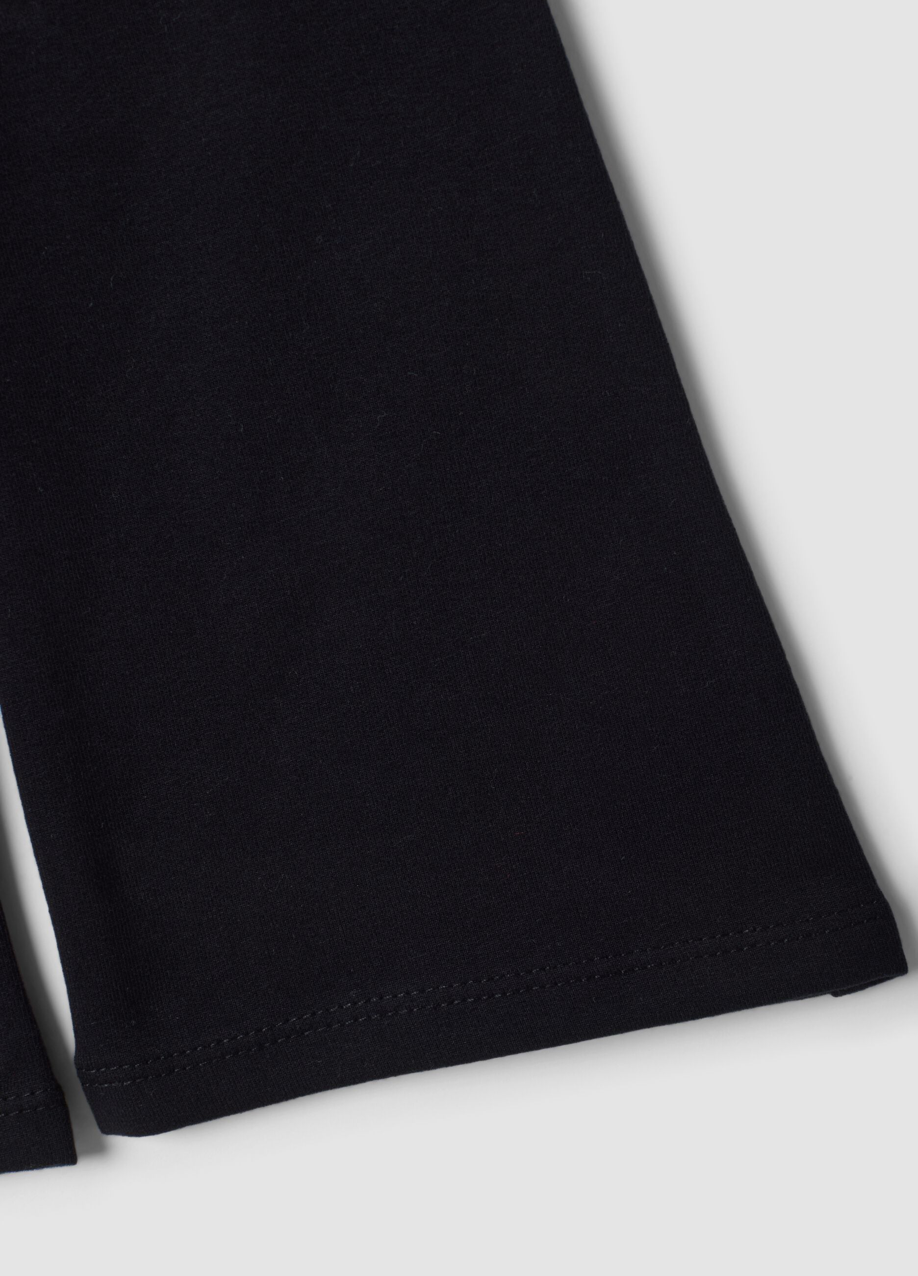 Blue skinny-fit leggings in stretch organic cotton