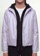 Girls&rsquo; grey hooded rain jacket with zip_2