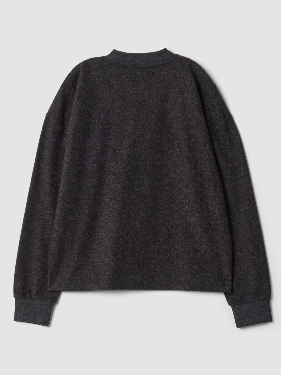 Grey viscose-blend crew-neck jumper, regular fit_2